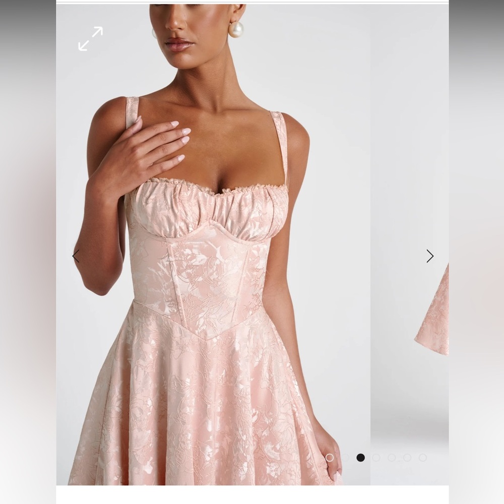 Baby boo amity midi dress - soft peach